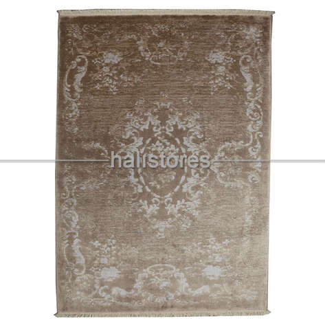 %100 Bambu Özel Tezgah Halısı HDX 01 Toprak - 3