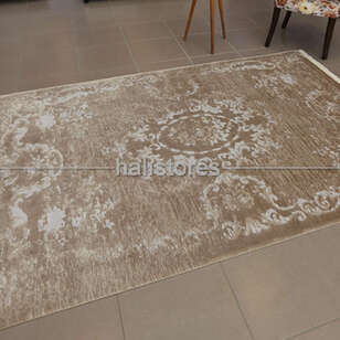 %100 Bambu Özel Tezgah Halısı HDX 01 Toprak (2)