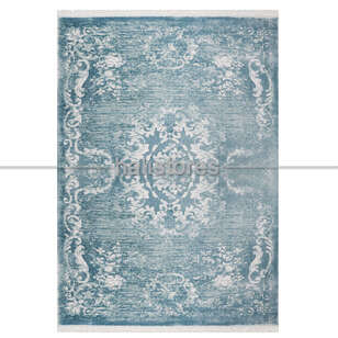 %100 Bambu Özel Tezgah Halısı HDX 01 Turkuaz (3)