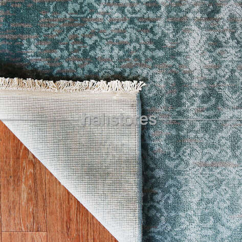 %100 Bambu Özel Tezgah Halısı HDX 02 Turkuaz - 5