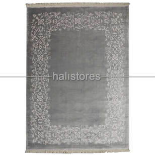 %100 Bambu Özel Tezgah Halısı HDX 11 Gri (3)
