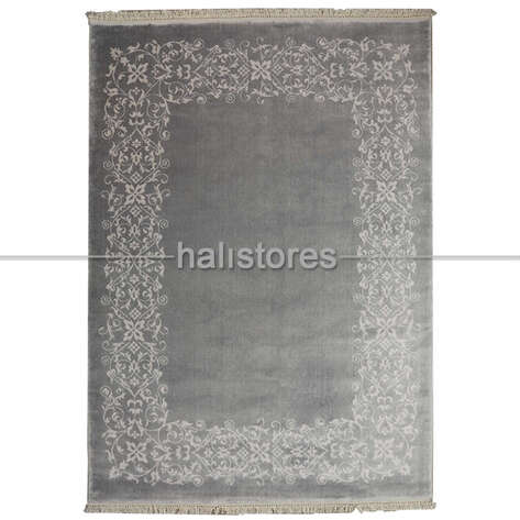 %100 Bambu Özel Tezgah Halısı HDX 11 Gri - 3