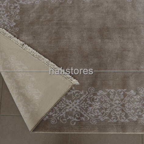 %100 Bambu Özel Tezgah Halısı HDX 11 Toprak - 7