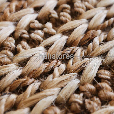 %100 Doğal Choti Jüt Sisal Kilim Halı 1152 Natural - 5