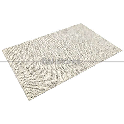 %100 Doğal Choti Jüt Sisal Kilim Halı Beyaz - 3