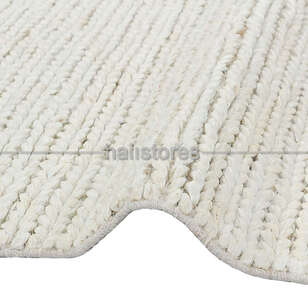 %100 Doğal Choti Jüt Sisal Kilim Halı Beyaz (4)