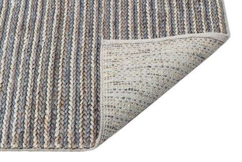 %100 Doğal Choti Jüt Sisal Kilim Halı C-1512 Multi - 4