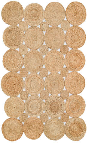 %100 Doğal Choti Jüt Sisal Kilim Halı CA-104 Natural - 1