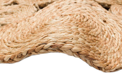 %100 Doğal Choti Jüt Sisal Kilim Halı CA-104 Natural - 5