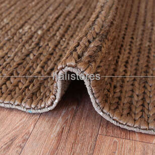 %100 Doğal Choti Jüt Sisal Kilim Halı Kahve (3)