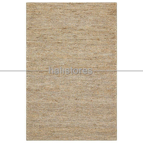 %100 Doğal Choti Jüt Sisal Kilim Halı Krem Rengi - 3