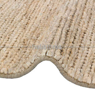 %100 Doğal Choti Jüt Sisal Kilim Halı Krem Rengi (4)