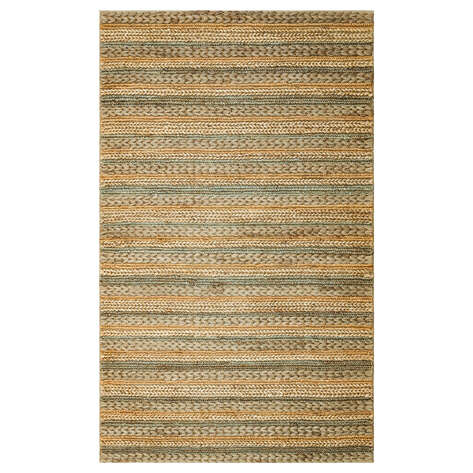 %100 Doğal Choti Jüt Sisal Kilim Halı S-1103 Gri Multi - 1