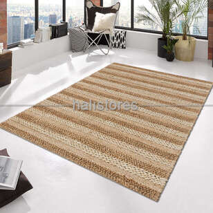 %100 Doğal Choti Jüt Sisal Kilim Halı S-1410 Natural (1)