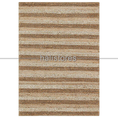 %100 Doğal Choti Jüt Sisal Kilim Halı S-1410 Natural - 3