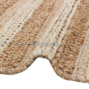 %100 Doğal Choti Jüt Sisal Kilim Halı S-1410 Natural (4)