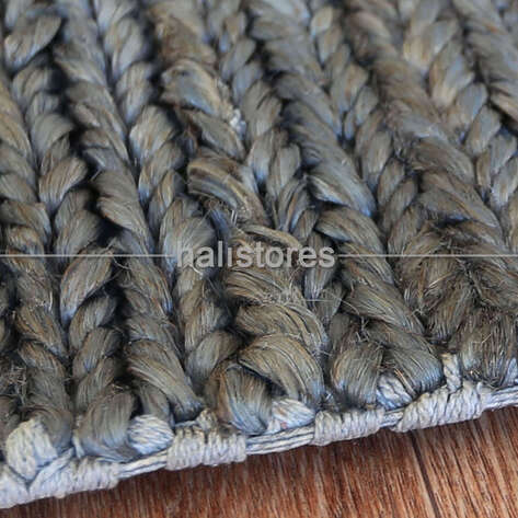 %100 Doğal Choti Jüt Sisal Kilim Halı SB03 - 4