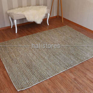 %100 Doğal Choti Jüt Sisal Kilim Halı (1)