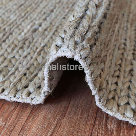 %100 Doğal Choti Jüt Sisal Kilim Halı - 3