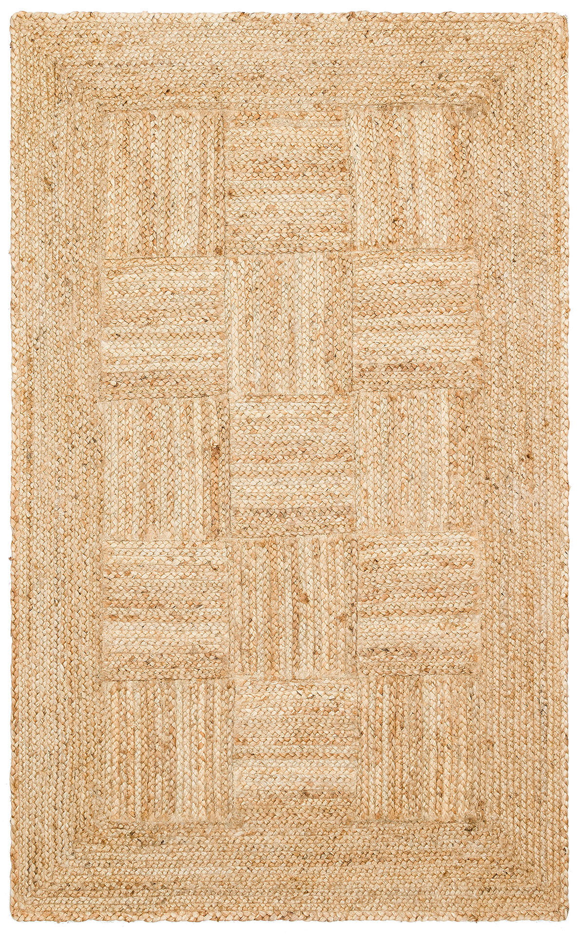 %100 Doğal Jüt Sisal Bej Kilim Halı ECH 06 Natural