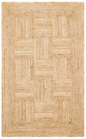%100 Doğal Jüt Sisal Bej Kilim Halı ECH 06 Natural - 1