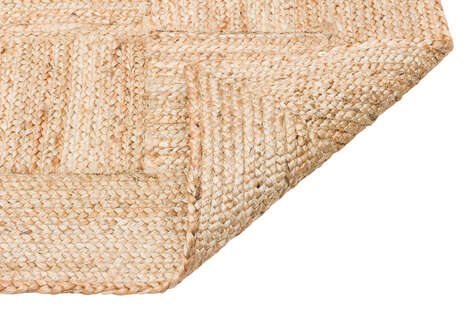 %100 Doğal Jüt Sisal Bej Kilim Halı ECH 06 Natural - 5
