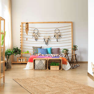 %100 Doğal Jüt Sisal Bej Kilim Halı ECH 06 Natural (2)
