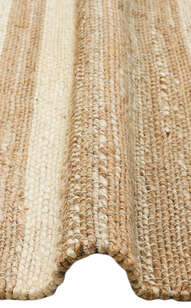%100 Doğal Jüt Sisal Kilim Halı ECH 11 Natural-Beyaz (3)