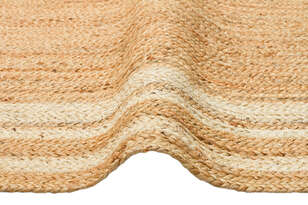 %100 Doğal Jüt Sisal Kilim Halı ECH 10 Natural-Beyaz (4)