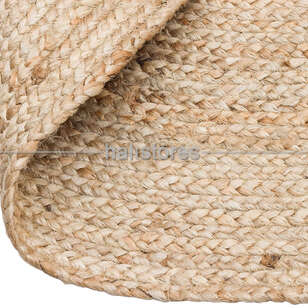 %100 Doğal Jüt Sisal Yuvarlak Kilim Halı ECH 01R Natural (4)