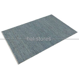 %100 Doğal Örgü Yün Halı Jade Gri (3)