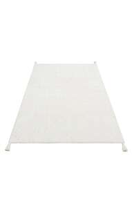 %100 Pamuk Bebek ve Çocuk Odası Halısı Cotton Boon Plain Beyaz - 5