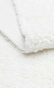 %100 Pamuk Bebek ve Çocuk Odası Halısı Cotton Boon Plain Beyaz - 3