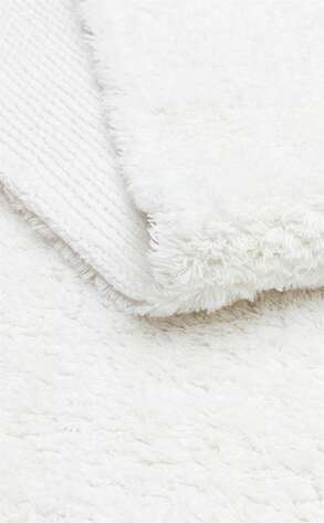 %100 Pamuk Bebek ve Çocuk Odası Halısı Cotton Boon Plain Beyaz - 3