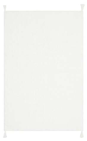 %100 Pamuk Bebek ve Çocuk Odası Halısı Cotton Boon Plain Beyaz - 1