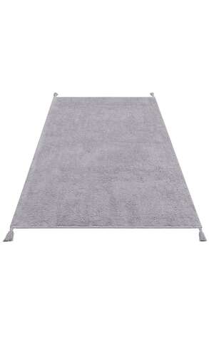 %100 Pamuk Bebek ve Çocuk Odası Halısı Cotton Boon Plain Gri - 5