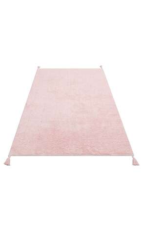%100 Pamuk Bebek ve Çocuk Odası Halısı Cotton Boon Plain Pudra - 5
