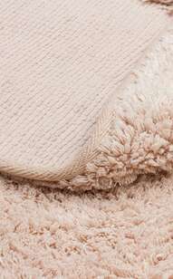 %100 Pamuk Yuvarlak Bebek ve Çocuk Odası Halısı Cotton Boon Plain Bej - 4