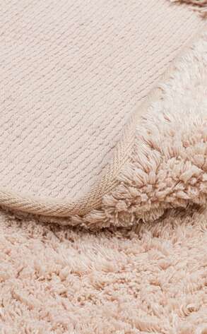 %100 Pamuk Yuvarlak Bebek ve Çocuk Odası Halısı Cotton Boon Plain Bej - 4