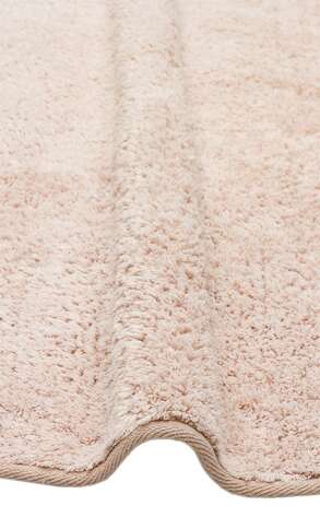 %100 Pamuk Yuvarlak Bebek ve Çocuk Odası Halısı Cotton Boon Plain Bej - 2