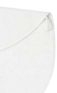 %100 Pamuk Yuvarlak Bebek ve Çocuk Odası Halısı Cotton Boon Plain Beyaz - 6