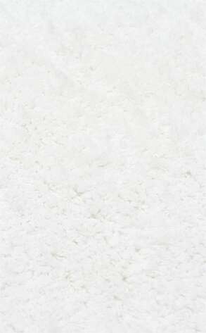 %100 Pamuk Yuvarlak Bebek ve Çocuk Odası Halısı Cotton Boon Plain Beyaz - 3