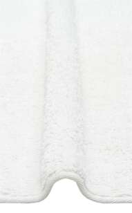 %100 Pamuk Yuvarlak Bebek ve Çocuk Odası Halısı Cotton Boon Plain Beyaz - 2