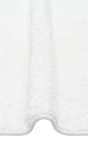 %100 Pamuk Yuvarlak Bebek ve Çocuk Odası Halısı Cotton Boon Plain Beyaz - 2