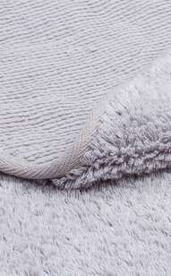 %100 Pamuk Yuvarlak Bebek ve Çocuk Odası Halısı Cotton Boon Plain Gri - 4