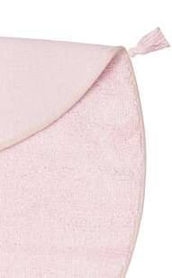 %100 Pamuk Yuvarlak Bebek ve Çocuk Odası Halısı Cotton Boon Plain Pudra - 5