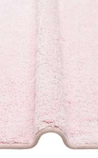 %100 Pamuk Yuvarlak Bebek ve Çocuk Odası Halısı Cotton Boon Plain Pudra - 2