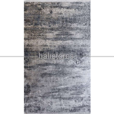 %100 Viskon İpek Dokulu Lüks Halı 02 Krem Gri - 3
