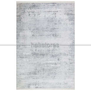 Eko Halı - %100 Viskon İpek Dokulu Lüks Halı 07 Gri (1)
