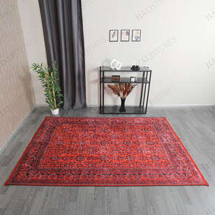 Afgan Bordo Halı Zen 036 (1)